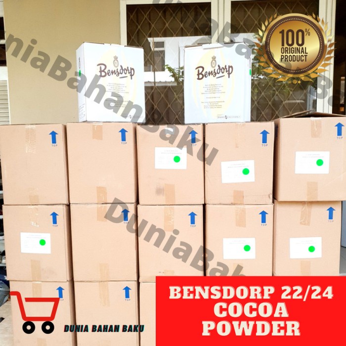 

COKLAT BUBUK 22/24 "QUEEN ANNA" BENSDORP 1 KG KEMASAN ALUFOIL GROSIR