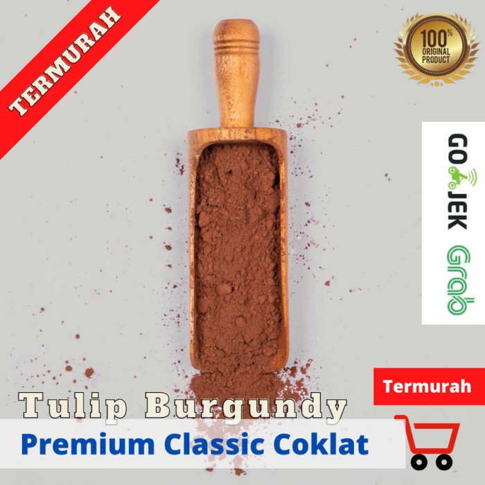 

COKELAT BUBUK TULIP BURGUNDY PURE LIGHT COKLAT TULIP 500 G 1 KG
