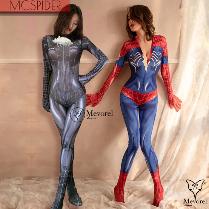 Sexy Lingerie Cosplay Kostum Spiderman Bodysuit Big Size