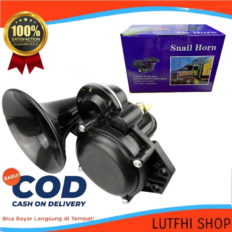 Klakson Keong Angin 2/24Volt 135dB Klakson Mobil Truck Scania Tlakson Keong