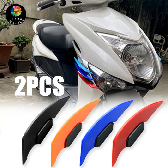 2 Buah Winglet Wingkit Winglet Samping Winglet Sirip Hiu Winglet Motor