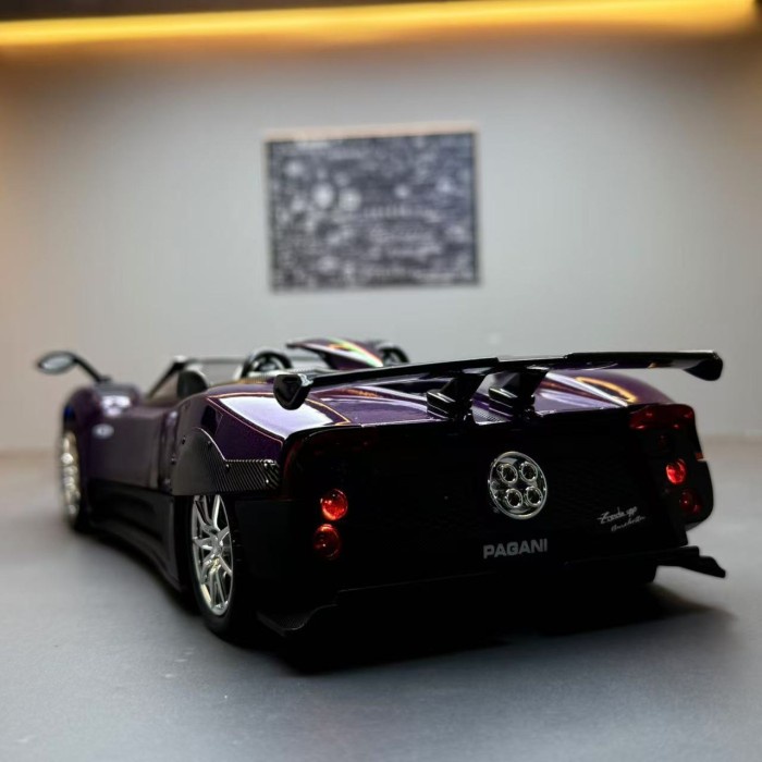 PROMO DIECAST PAGANI ZONDA HP BARCHETTA 1:24 PAJANGAN MAINAN HADIAH WITH LIGHT SOUND & PULLBACK