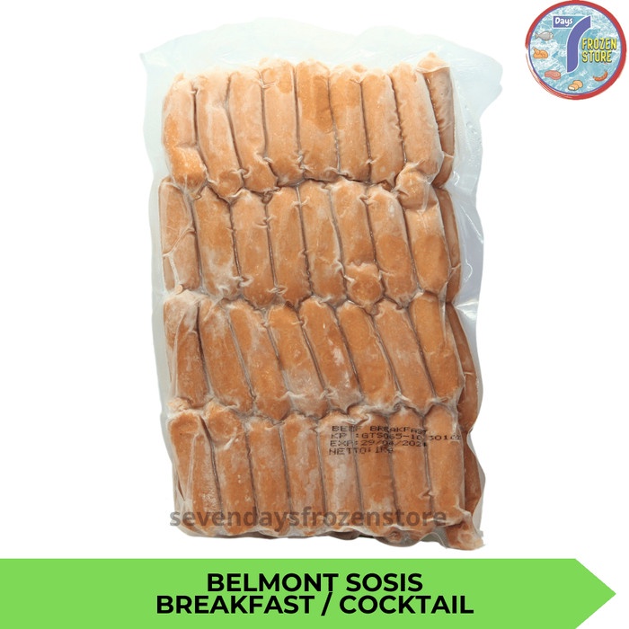

Lezat- Sosis Sapi Belmont Breakfast kemasan 1 kg