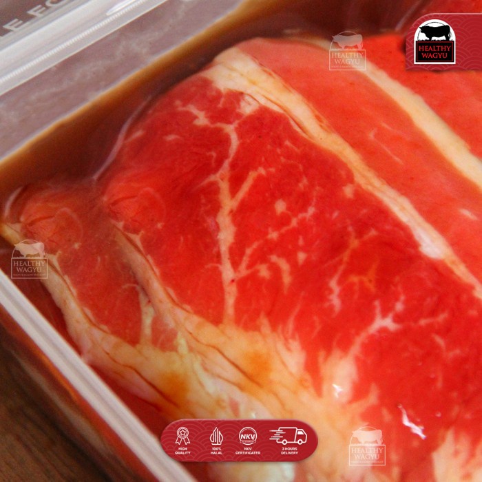 

Lezat- Beef Slice BBQ Marinated Daging Slice Marinasi rasa BBQ 500gr