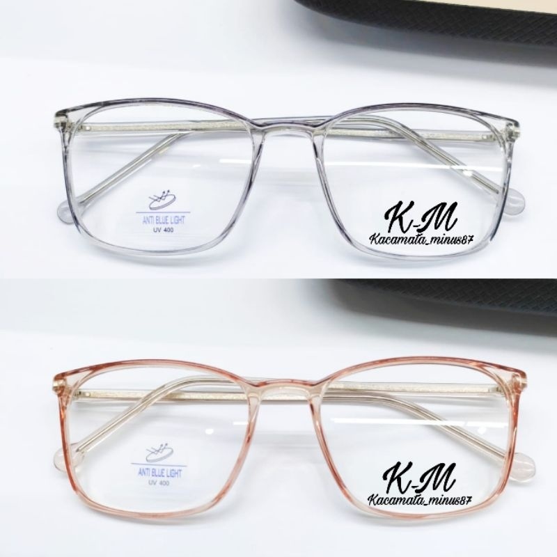 TrendyGaya- PAKET FRAME+LENSA Kacamata Photocromic / Antiradiasi F 8252