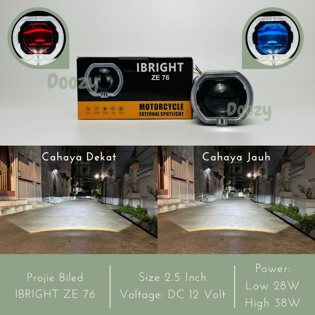 IBRIGHT ZE 76 Projie Biled Matrix X1 2.5 Inch