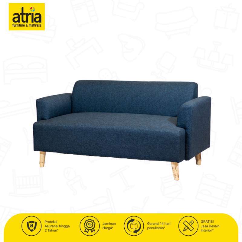 Atria Sofa 2 dudukan Tamara Fabric Blue *