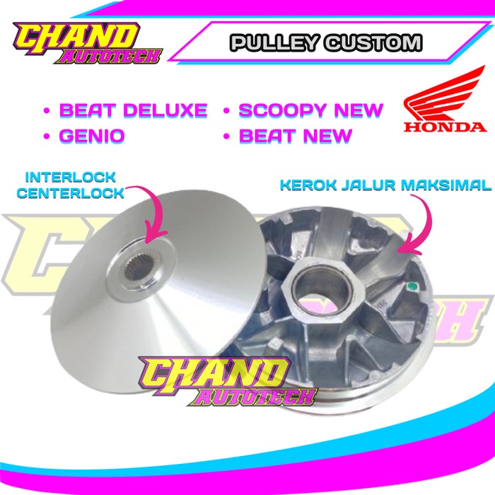 Pulley Custom Beat Deluxe Genio Scoopy 2021 Beat Esp 2020