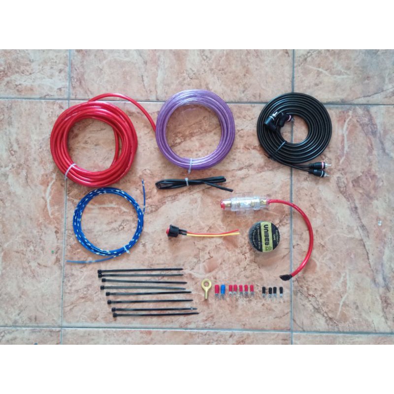 Paket Kabel Audio Mobil Full set / Instalasi Sound System
