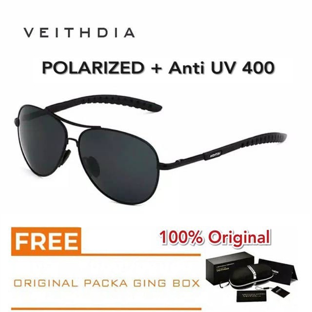 BaruBgTStock- Kacamata Polarized Original VEITHDIA 3088 Kacamata Sunglass Gaya Retro Kacamata Polaro