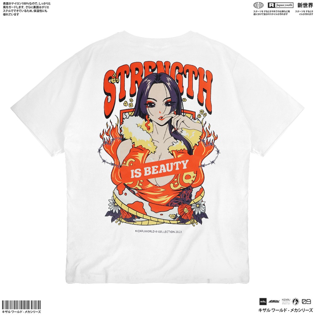 【Ori】KIZARU Kaos Pria T-shirt Anime One Piece BOA HANCOCK