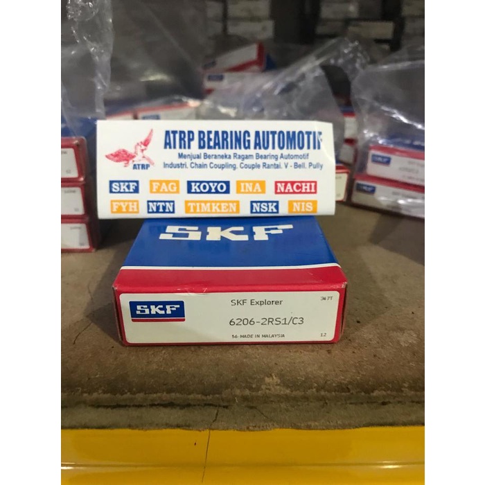 READY STOK BALL BEARING 6206 2RS1/C3 6206 2RS C3 SKF