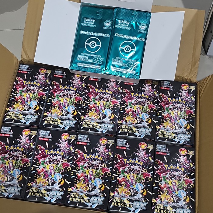 1 Booster Box Harta Berkilau + Promo Card Tcg Pokemon Indonesia