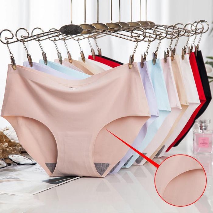 terbaru  12 pcs cd celana dalam wanita seamless halus tanpa jahitan anti nyeplak size m l xl xxl