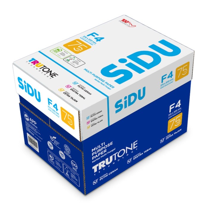 

KERTAS HVS SIDU F4 75GR PER DUS