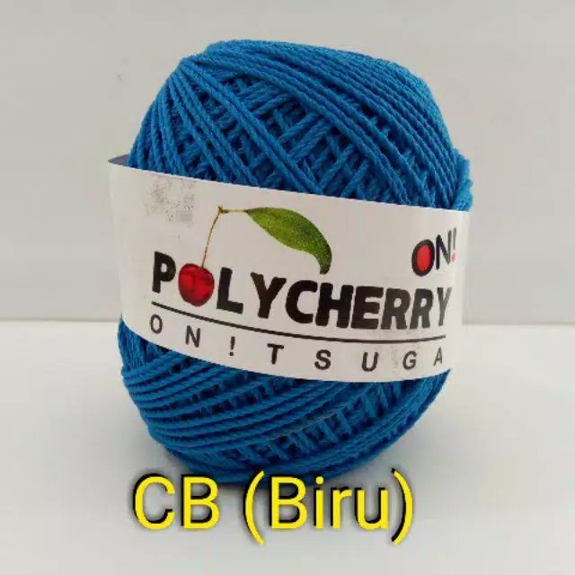 (GoodSeller) benang rajut polycherry onitsuga (Var Ungu Biru)