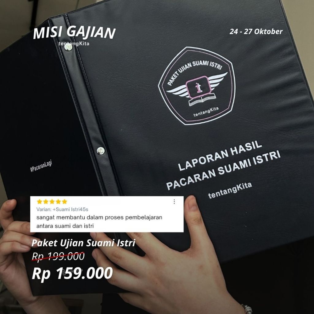 tentangKita - Paket Ujian Suami Istri - Kado Pasangan - Permainan Seru Bersama Suami Istri -