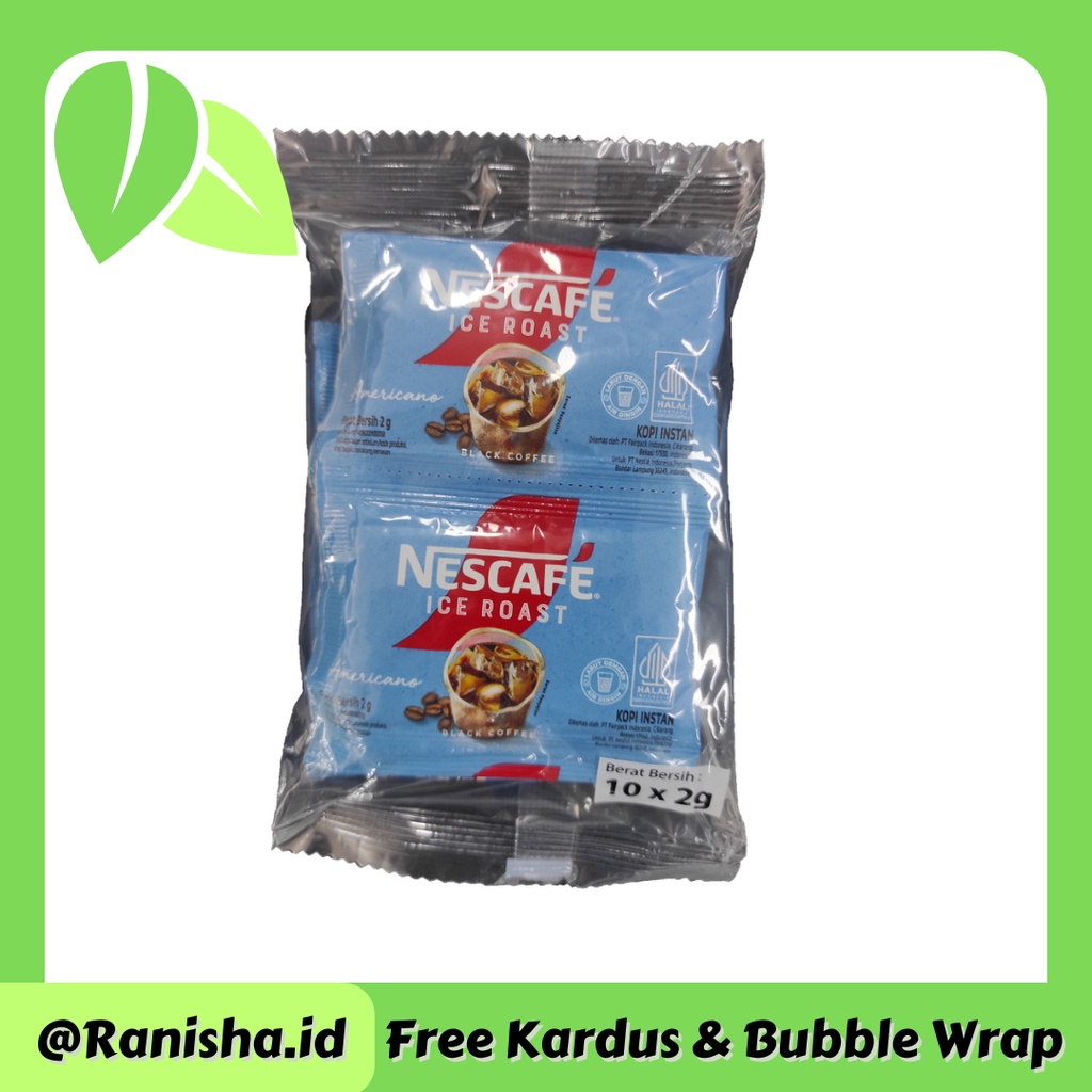 

Nescafe Kopi Instant Ice Roast Americano Original Pack 10 Sachet 2gr