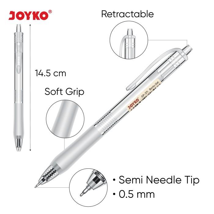 

Gel Pen Pulpen Pena Joyko GP-371 Bontu Gel 0.5 mm