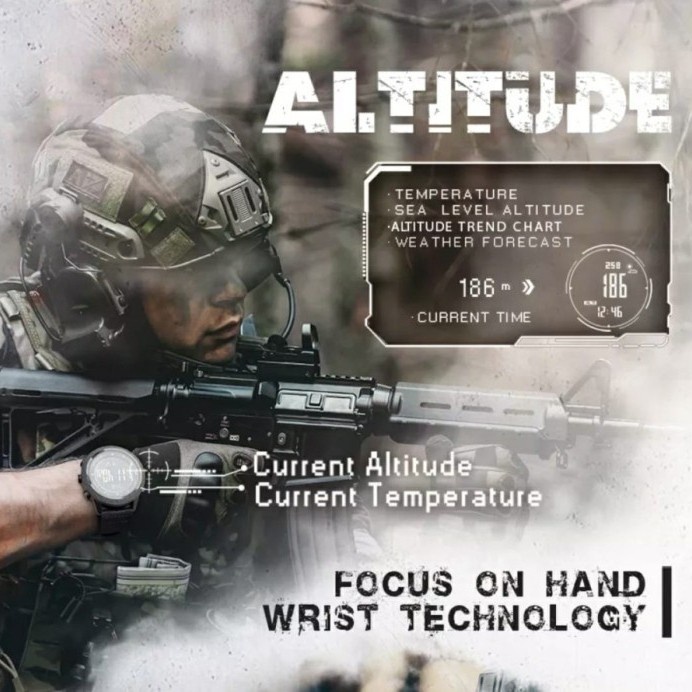 PROMO.. NORTH EDGE APACHE-46 JAM TANGAN PRIA UKUR ALTIMETER BAROMETER KOMPAS