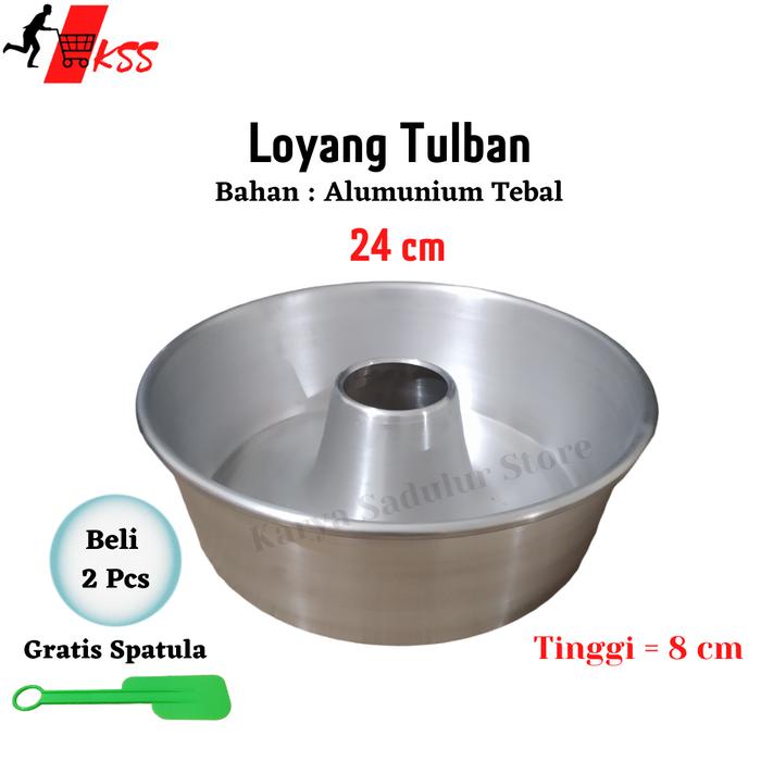 

Loyang Tulban Ukuran 24 Cm Anti Lengket/Loyang Pulde 24 Cm/Loyang Press/Loyang Bolu Tulban/Loyang