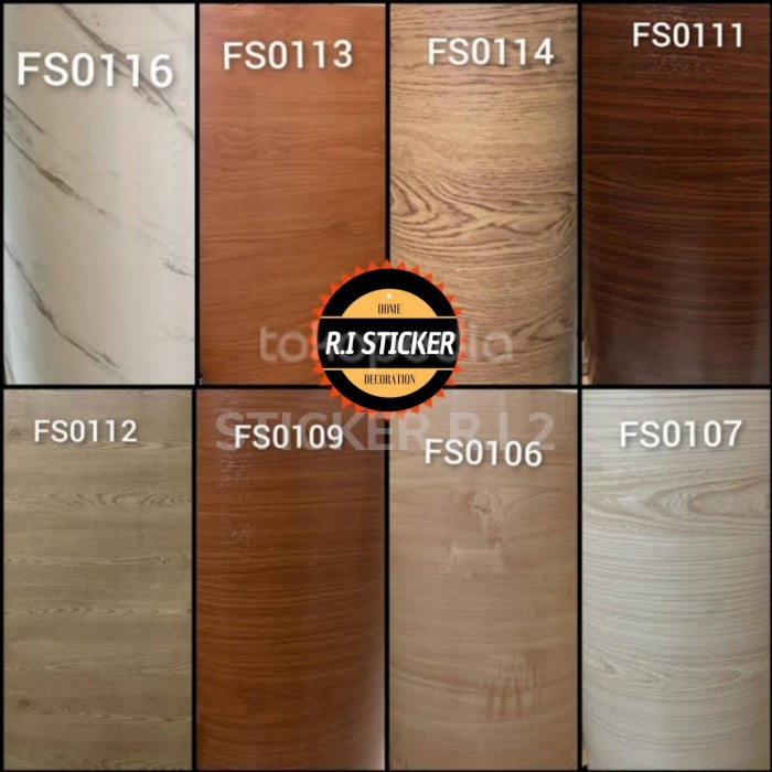 Sticker Deco Sheet PVC Pelapis meja Furniture HPL kayu Triplek *