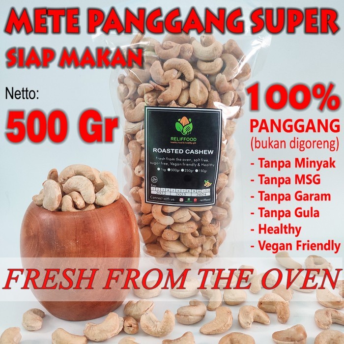 

(TopSeller) KACANG METE MEDE PANGGANG OVEN 500 GRAM - ORIGINAL ROASTED PREMIUM