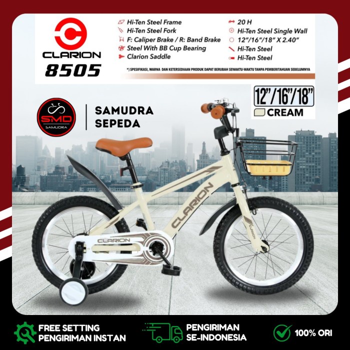Sepeda Anak BMX 18 Keranjang Pacific London Clarion 8505 Murah BDG *