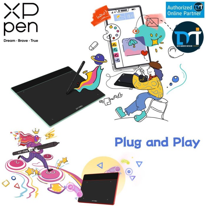 Xp Pen Deco Fun Series Xs I S I L - Graphic Drawing Pen Tablet