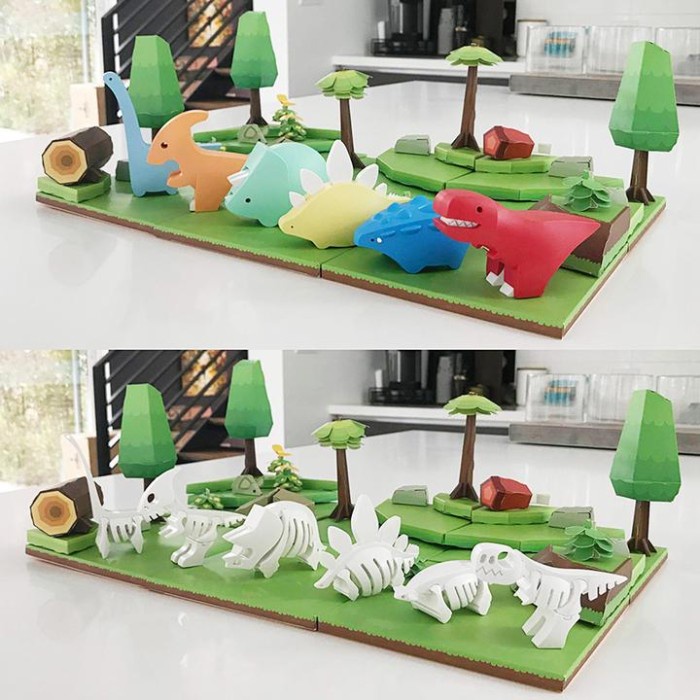 HALFTOYS ANKYLO DINO Series Puzzle with DIORAMA Half Toys Ankylosaurus