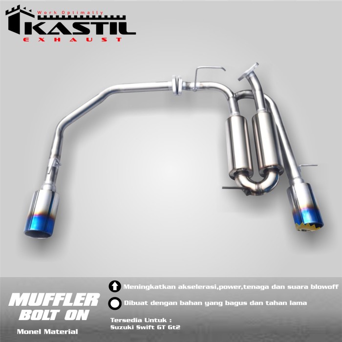 Knalpot Mobil Bolt on Suzuki Swift GT GT2