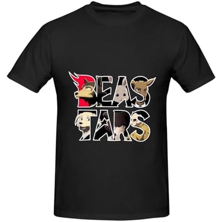 Beastars T Shirt Lengan Pendek Katun Lembut Bernapas Atasan Kasual Tee Shirt|F2UM8I93|