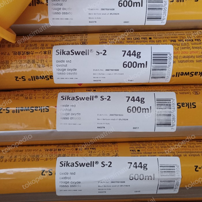 sikaswell s2 / sika swell s-2 / waterstop dodol 600ml