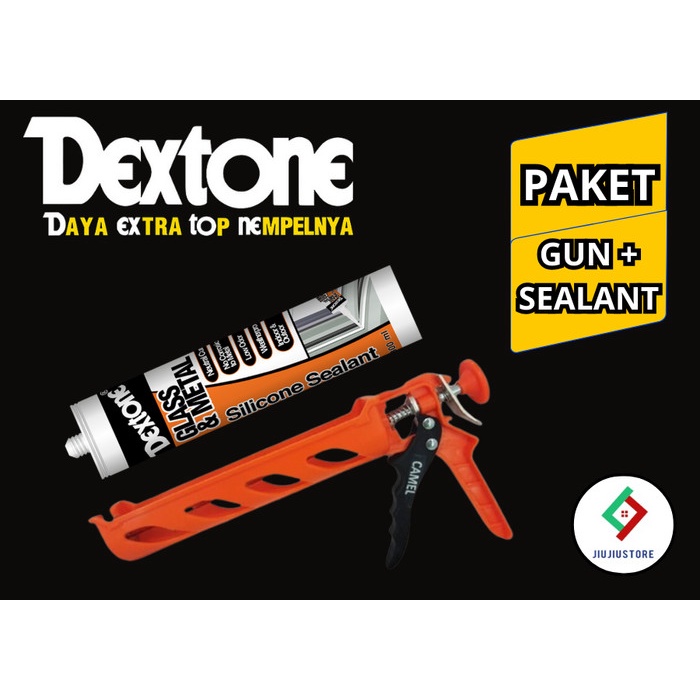 

DEXTONE PAKET TEMBAKAN SILIKON TEMBAKAN FIBER + LEM SEALANT NETRAL -