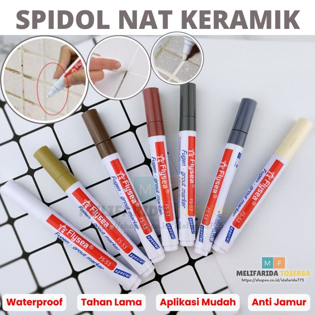 

Spidol Nat Keramik - Tile Grout Marker Tile Reform