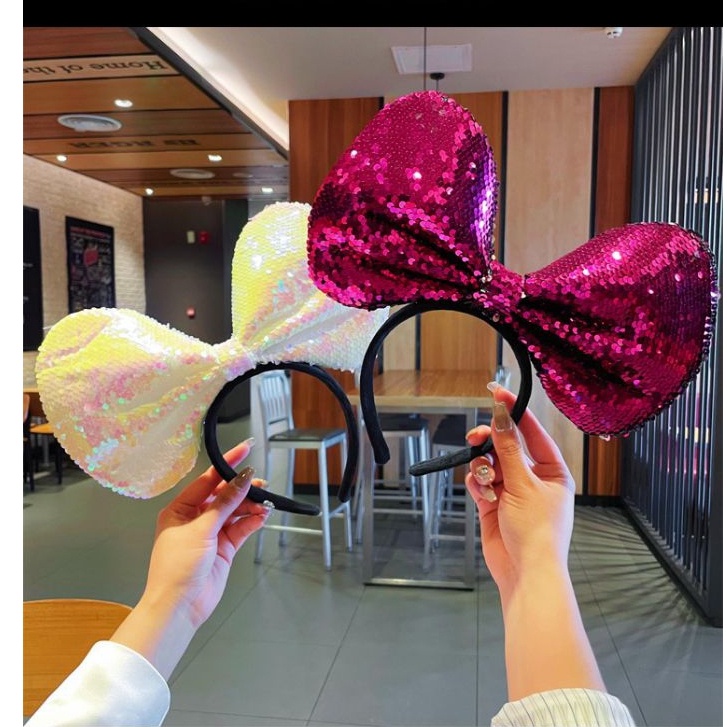 Bando Telinga Mickey Mouse,Bando Putri Duyung, Bando Mermaid,Bando Korea, Bando Rambut, Bando Lucu,