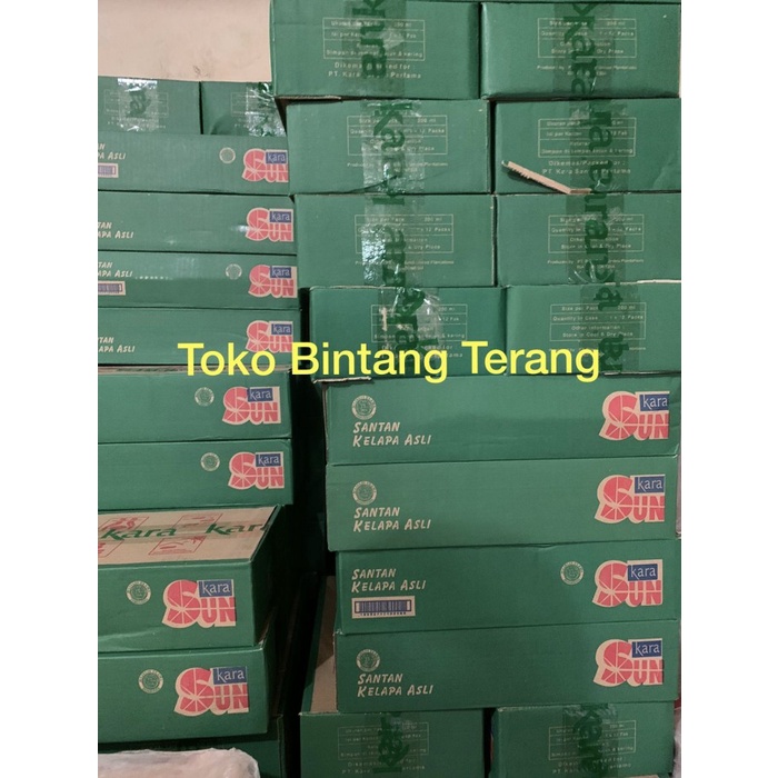 

Santan Kelapa Sun Kara 200 ml x 12 pcs 1 Dus Karton isi 12 Kotak Pack