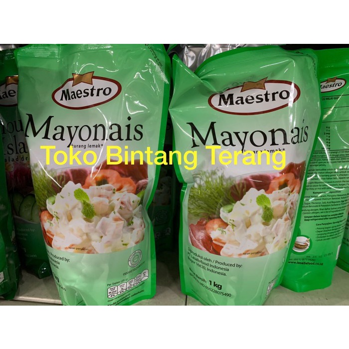 Mayonais/Mayonnaise MAESTRO Mayonaise 1 kg x 10 pcs per Dus/Karton