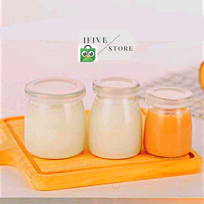 (Expert) Pudding Jar Jar Yogurt Botol Toples Kaca Jar Kaca 100ml,150ml,200ml