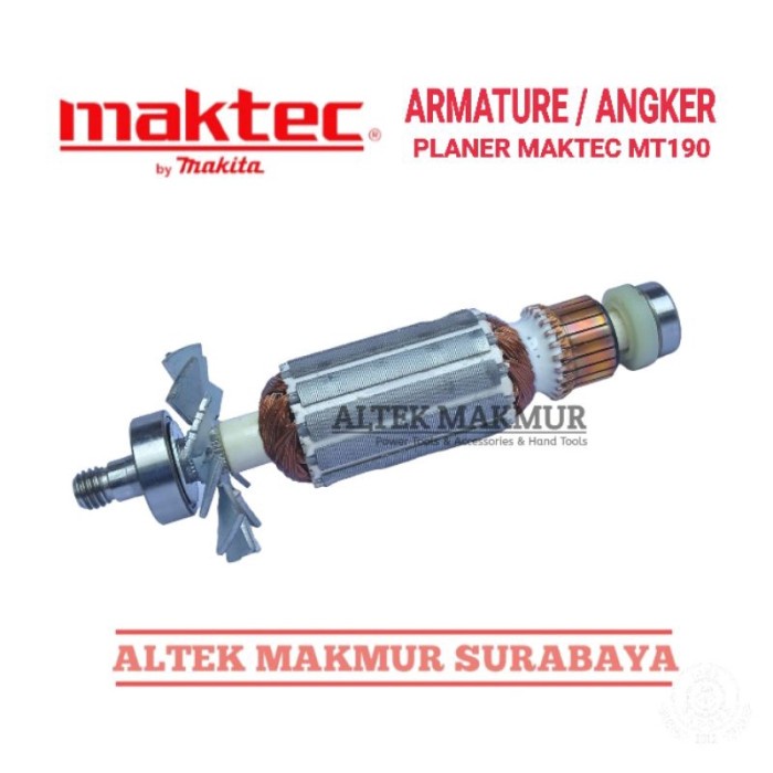 (Expert) Armature Mesin Planer Maktec MT190 / Angker Dinamo Pasah Kayu Maktec MT 190 / Rotor