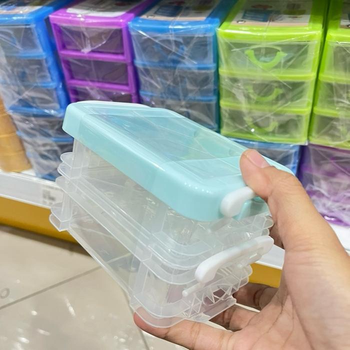 (Expert) STORAGE BOX MINI PHOTOCARD VIRAL/STORAGE BOX SUSUN /KOTAK PENYIMPANAN MANIK MANIK STIKER