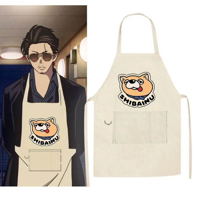 (Expert) Apron Celemek Anime Gokushufudo Immortal Tatsu Cosplay