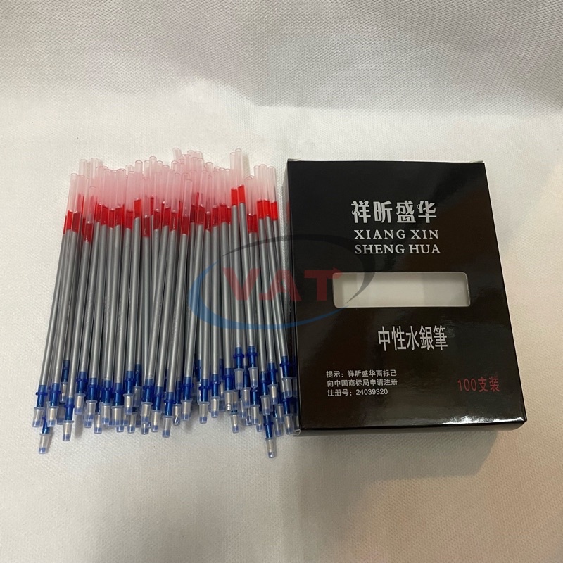 

silver pen sheng hua Penanda Pola Tinta Perak Tulis Kulit 100pcs