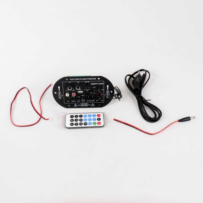 (Expert) Kit Power Amplifier Subwoofer Bluetooth FM USB 35W DC 12V 24V AC 220V