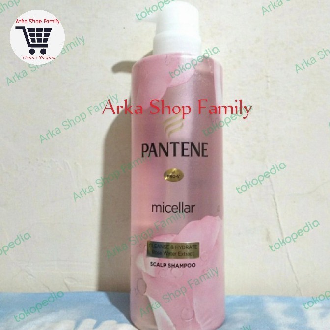 Terlaris Pantene Shampoo Micellar Cleanse & Hydrate 530Ml - Rose Water Extract Ready