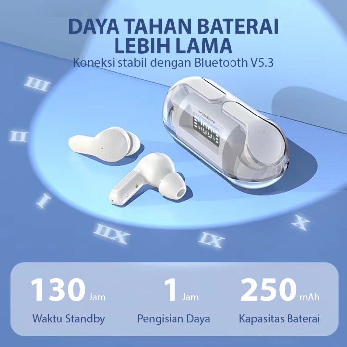 (Expert) VEGER VT-100 TWS True Wireless Earphone Stereo Headset bluetooth