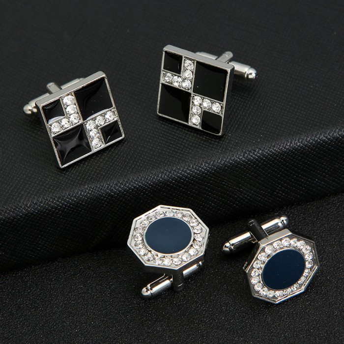 Cufflinks Manset Kancing Kemeja Jas French Cuff Luxury Kotak Hadiah Terlaris