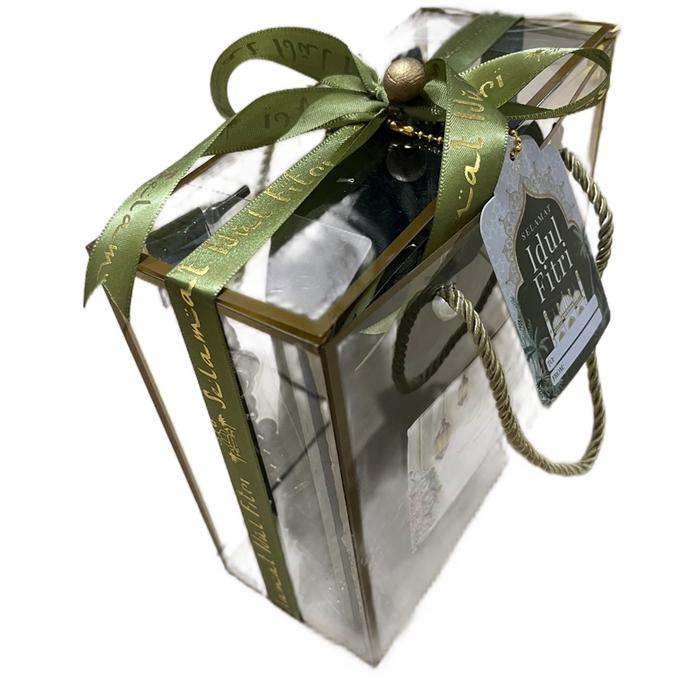 READY STOK HAMPERS KADO SOVENIR UMROH, HAJI SESERAHAN MUKENA BOX MIKA BEST SELLER BAHAN KATUN FREE