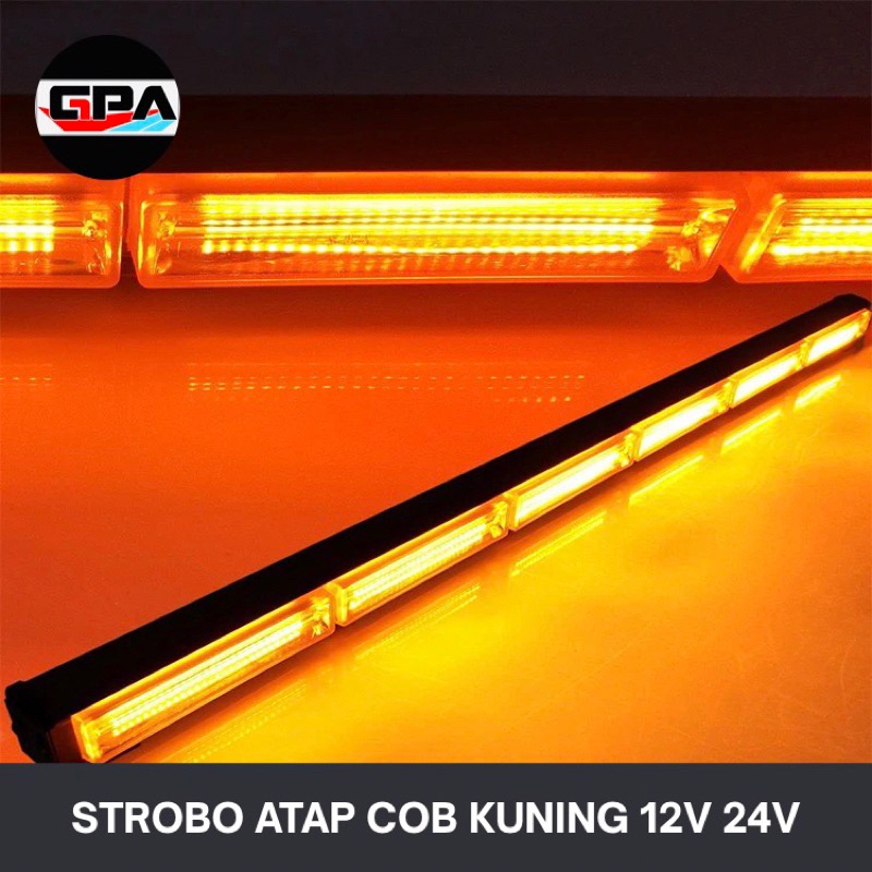 Lampu Flash COB LED Blitz Truck Tambang Warning 12V 24V Kuning 4H 5H 6H 7H 8H 87cm 105cm 90cm