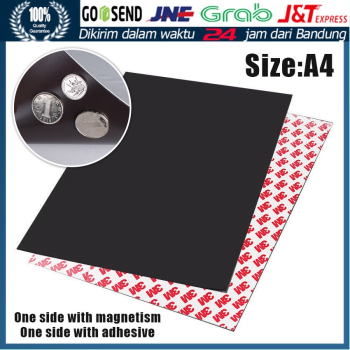 serba- Magnet Lembaran Strip Sheet Karet Rubber A4 30cm x 20cm Tebal 1mm Magnet sheet lembaran